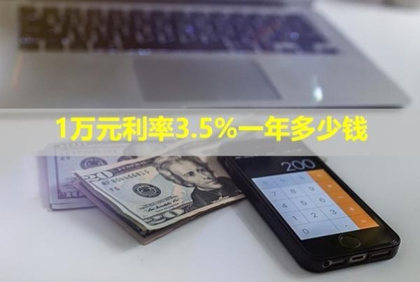 1万元利率3.5%一年多少钱