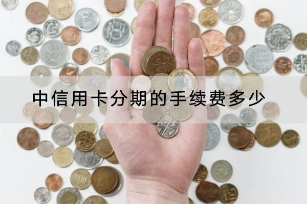 中信用卡分期的手续费多少