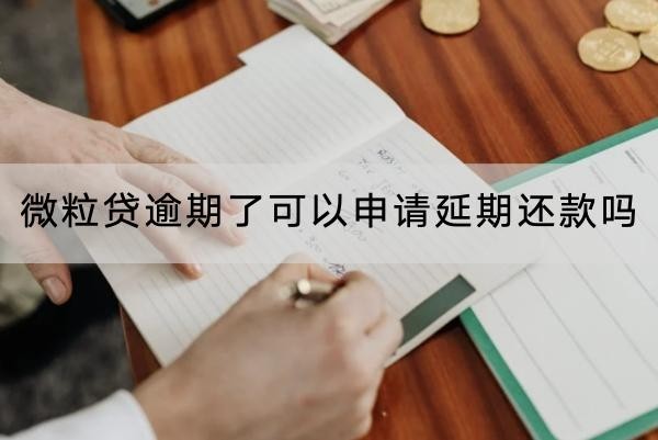 微粒贷逾期了可以申请延期还款吗