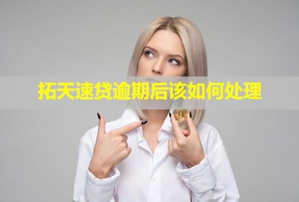拓天速贷逾期后该如何处理？