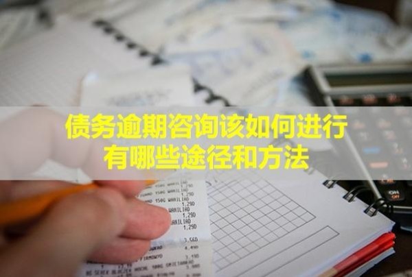 债务逾期咨询该如何进行,有哪些途径和方法？