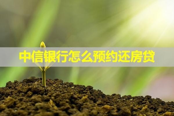 中信银行怎么预约还房贷