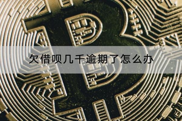 欠借呗几千逾期了怎么办