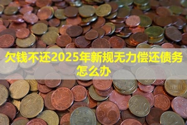 欠钱不还2025年新规无力偿还债务怎么办？