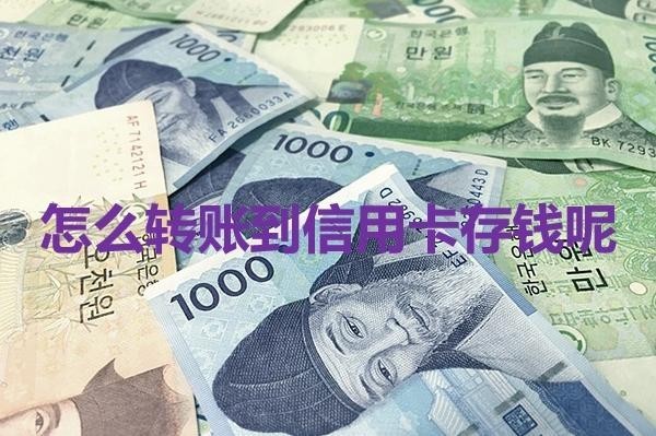 怎么转账到信用卡存钱呢