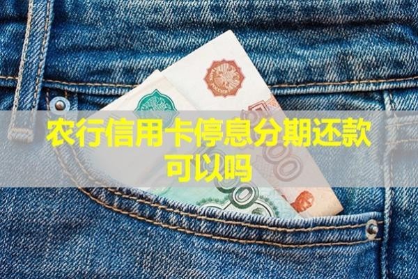 农行信用卡停息分期还款