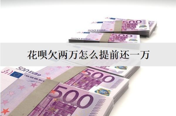 花呗欠两万怎么提前还一万