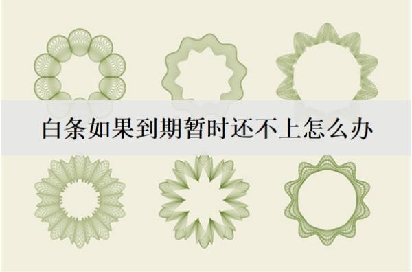 白条如果到期暂时还不上