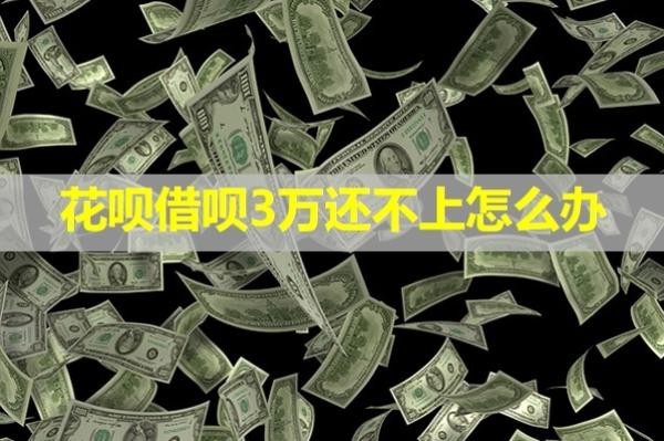 花呗借呗3万还不上怎么办