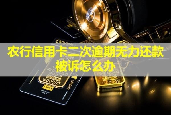 农行信用卡二次逾期无力还款被诉