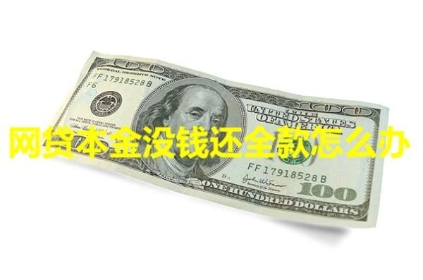 网贷本金没钱还全款怎么办