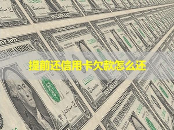 提前还信用卡欠款怎么还