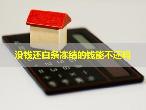 没钱还白条冻结的钱能不还吗