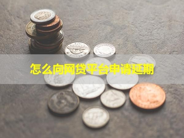 怎么向网贷平台申请延期