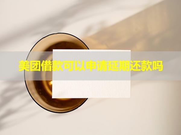 美团借款可以申请延期还款吗