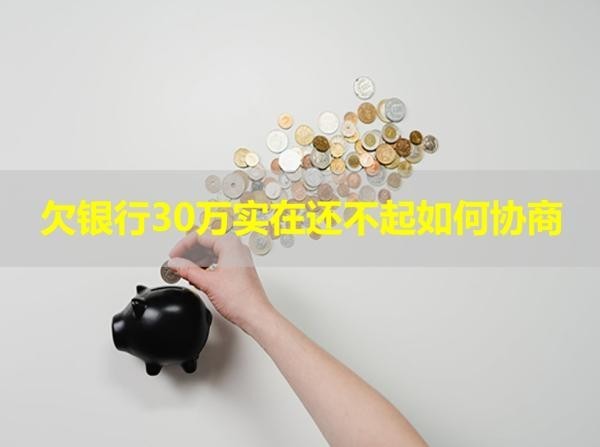 欠银行30万实在还不起如何协商
