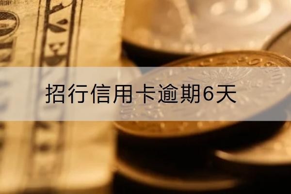 招行信用卡逾期6天