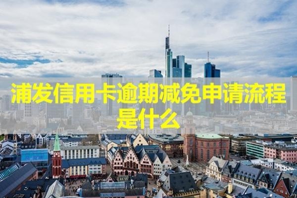 浦发信用卡逾期减免申请