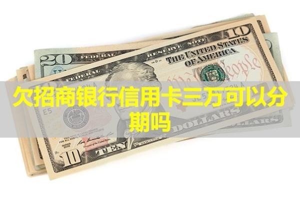 欠招商银行信用卡三万