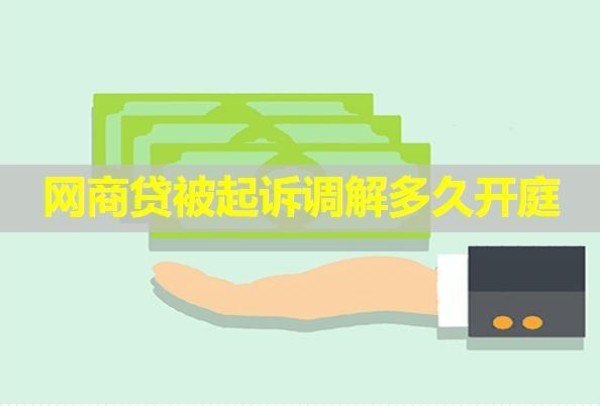 网商贷被起诉调解多久开庭