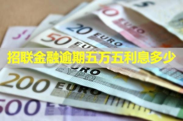招联金融逾期五万五利息多少