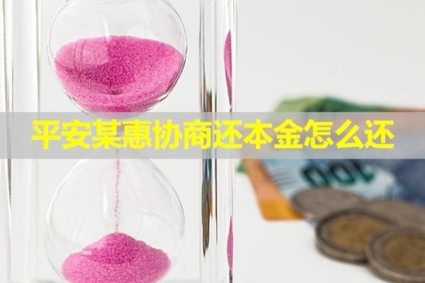 平安某惠协商还本金怎么还