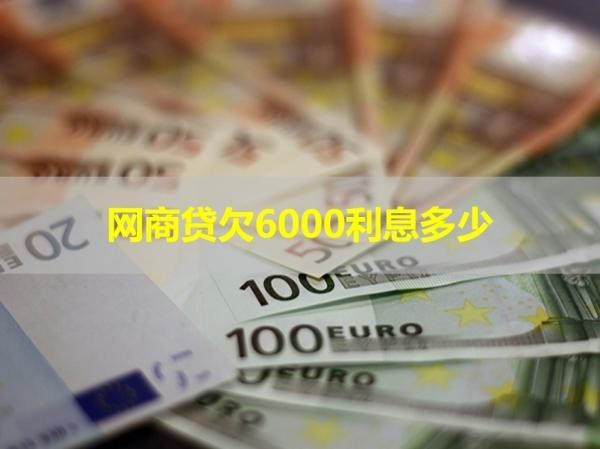 网商贷欠6000利息多少
