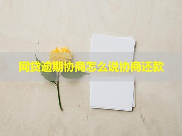 网贷逾期协商怎么说