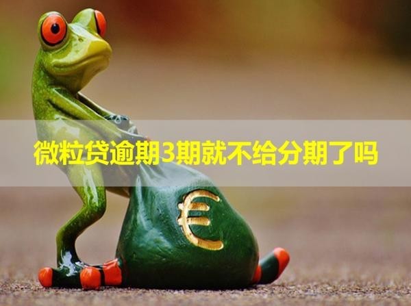 微粒贷逾期3期就不给分期了