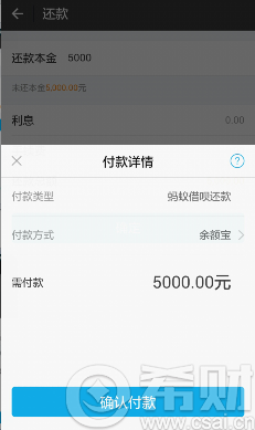 支付宝借呗怎么提前还款？