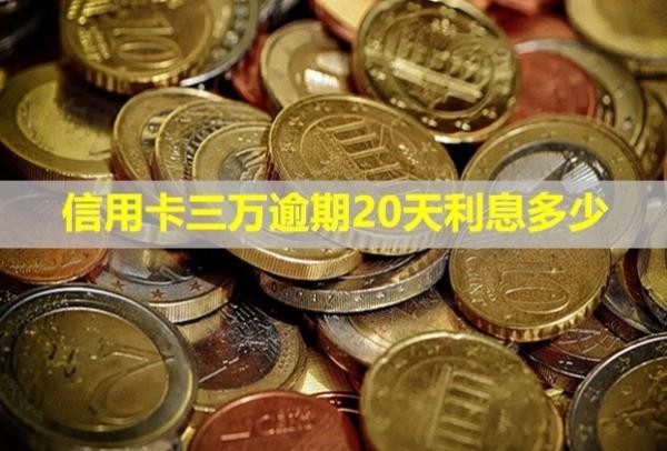 信用卡三万逾期20天利息多少